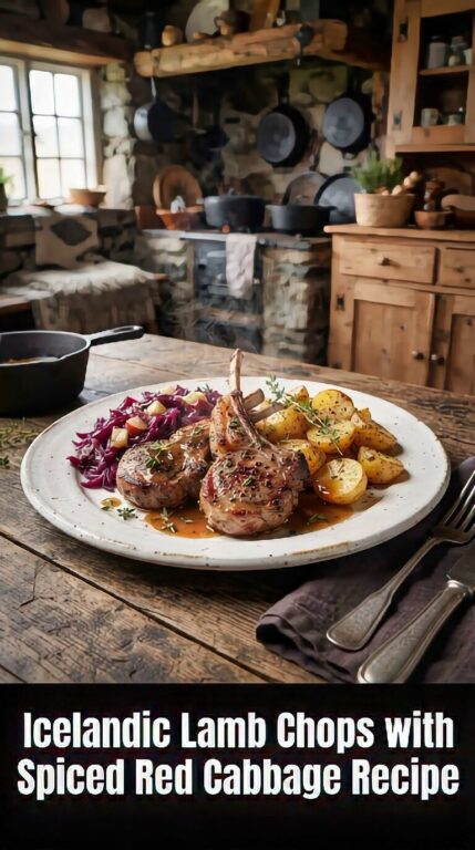 Icelandic Lamb Chops with Spiced Red Cabbage Recipe