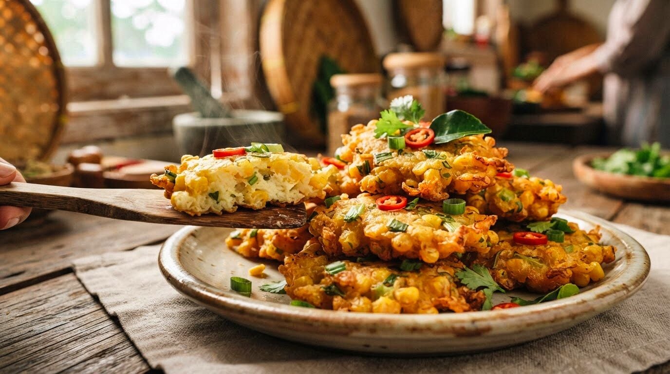 Indonesian Corn Fritters Recipe