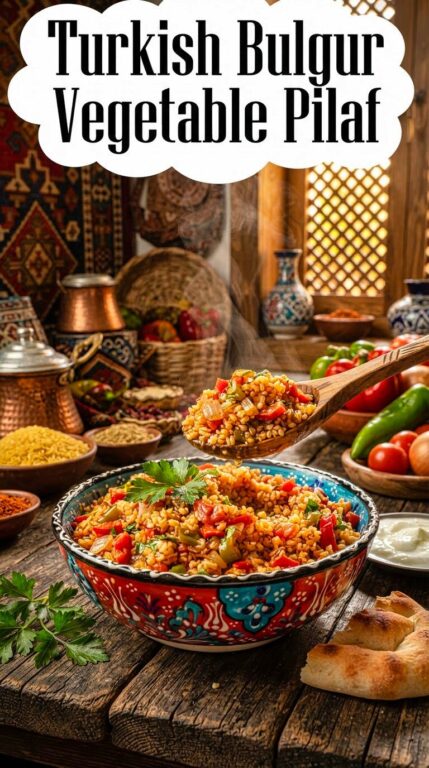 Turkish Bulgur Vegetable Pilaf Recipe