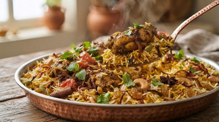 7. UAE Mopla Kozhi Biriyani Recipe