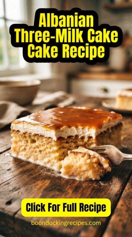 Albanian Three-Milk Cake Recipe