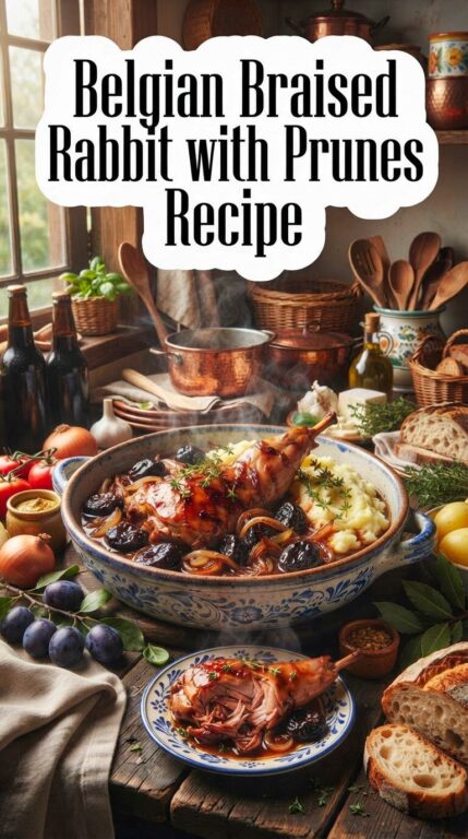 Belgian Braised Rabbit with Prunes Recipe