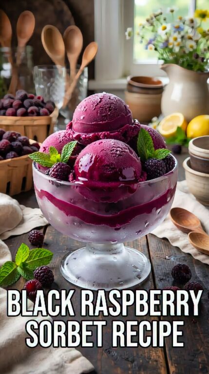 Black Raspberry Sorbet Recipe