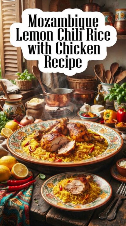 Mozambique Lemon Chili Rice with Chicken Recipe