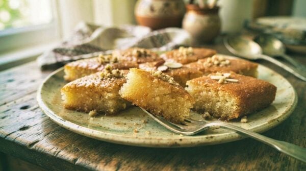 Albanian Semolina Syrup Cake Recipe
