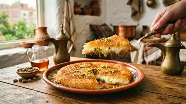 Egyptian Cream Filled Knafeh Recipe