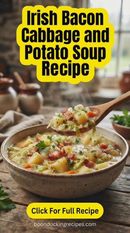 Irish Bacon Cabbage and Potato Soup Recipe