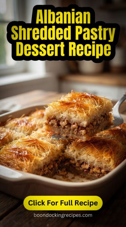 Albanian Albanian Shredded Pastry Dessert