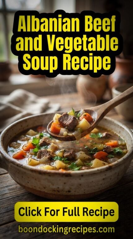 Albanian Beef and Vegetable Soup