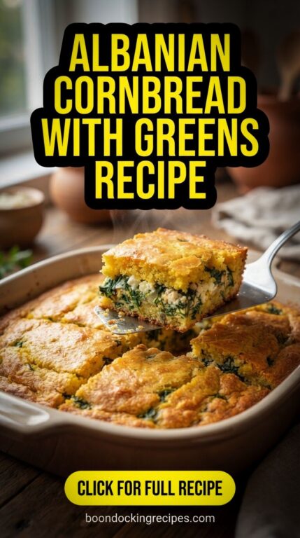 Albanian Cornbread with Greens Recipe