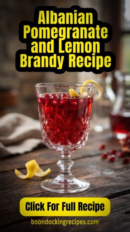 Albanian Pomegranate and Lemon Brandy