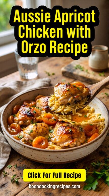 Aussie Apricot Chicken with Orzo Recipe