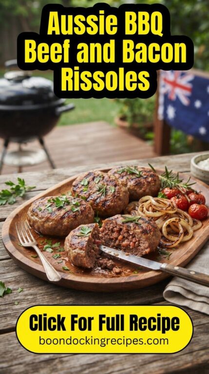 Aussie BBQ Beef and Bacon Rissoles Recipe