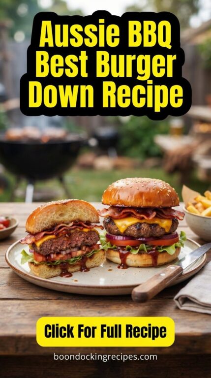 Aussie BBQ Best Burger Down Recipe