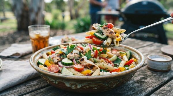 Aussie BBQ Chicken Pasta Salad Recipe