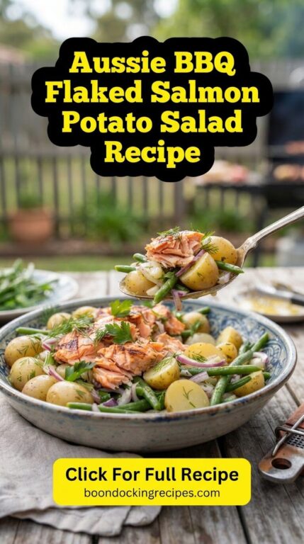 Aussie BBQ Flaked Salmon Potato Salad Recipe