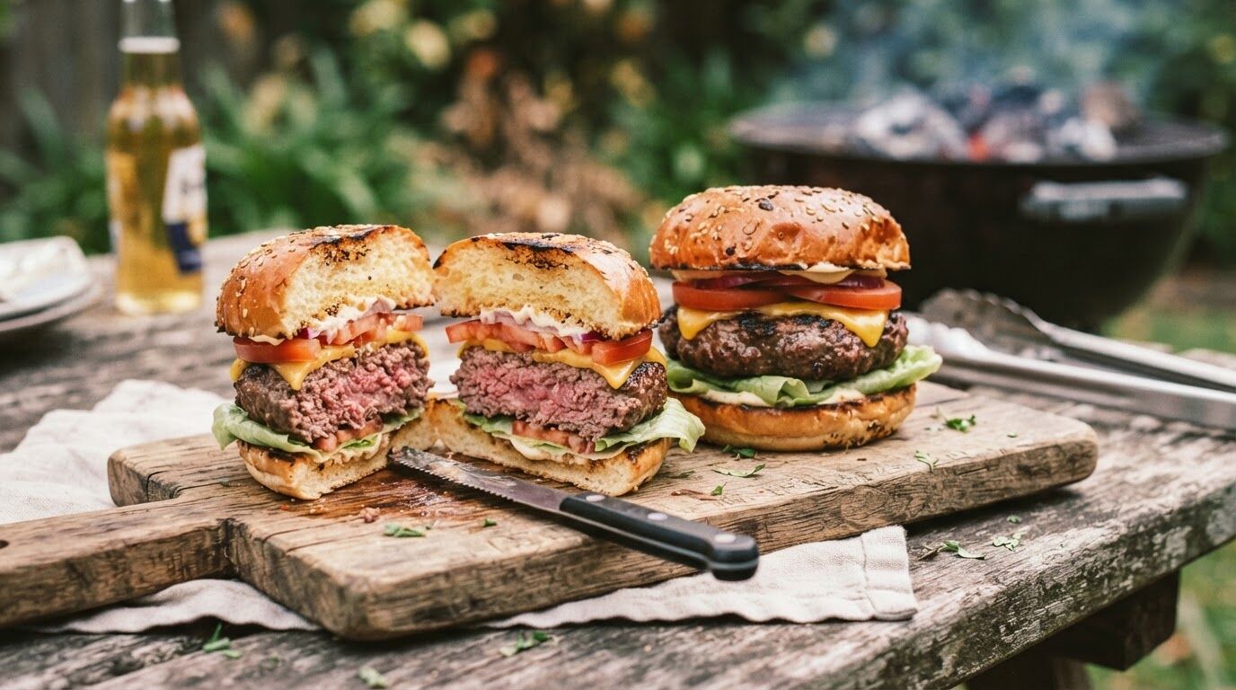 Aussie BBQ Lamb Burgers Recipe