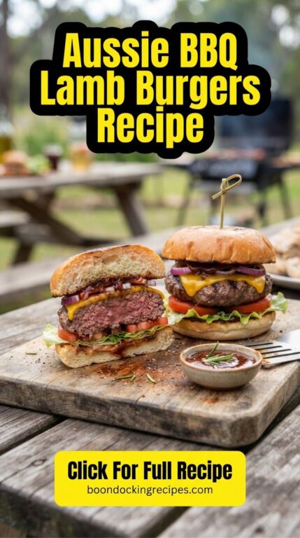Aussie BBQ Lamb Burgers Recipe