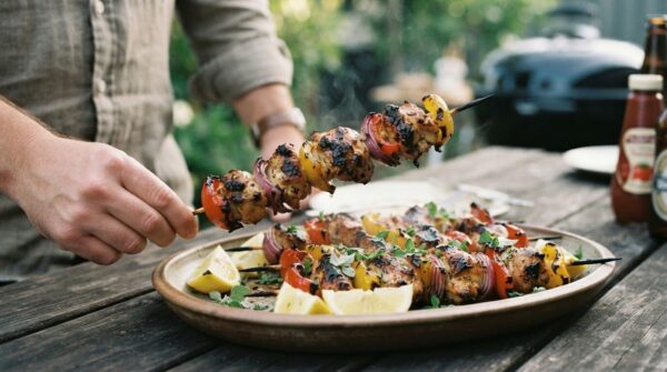 Aussie BBQ Portuguese Chicken Skewers Recipe