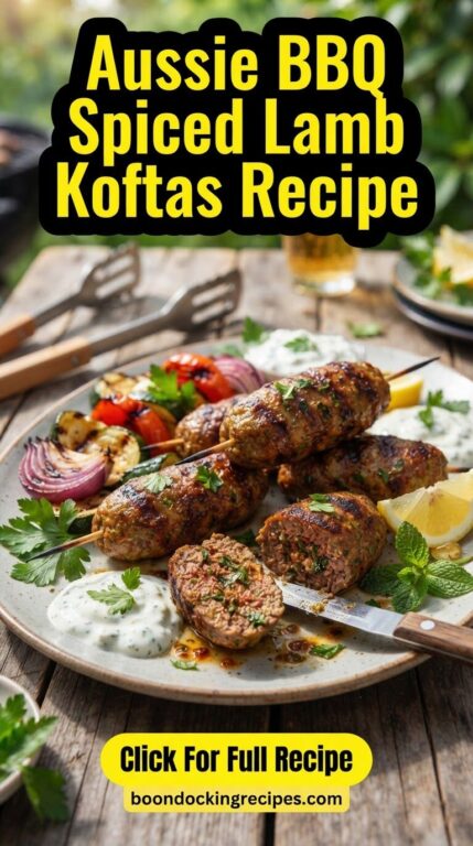 Aussie BBQ Spiced Lamb Koftas Recipe