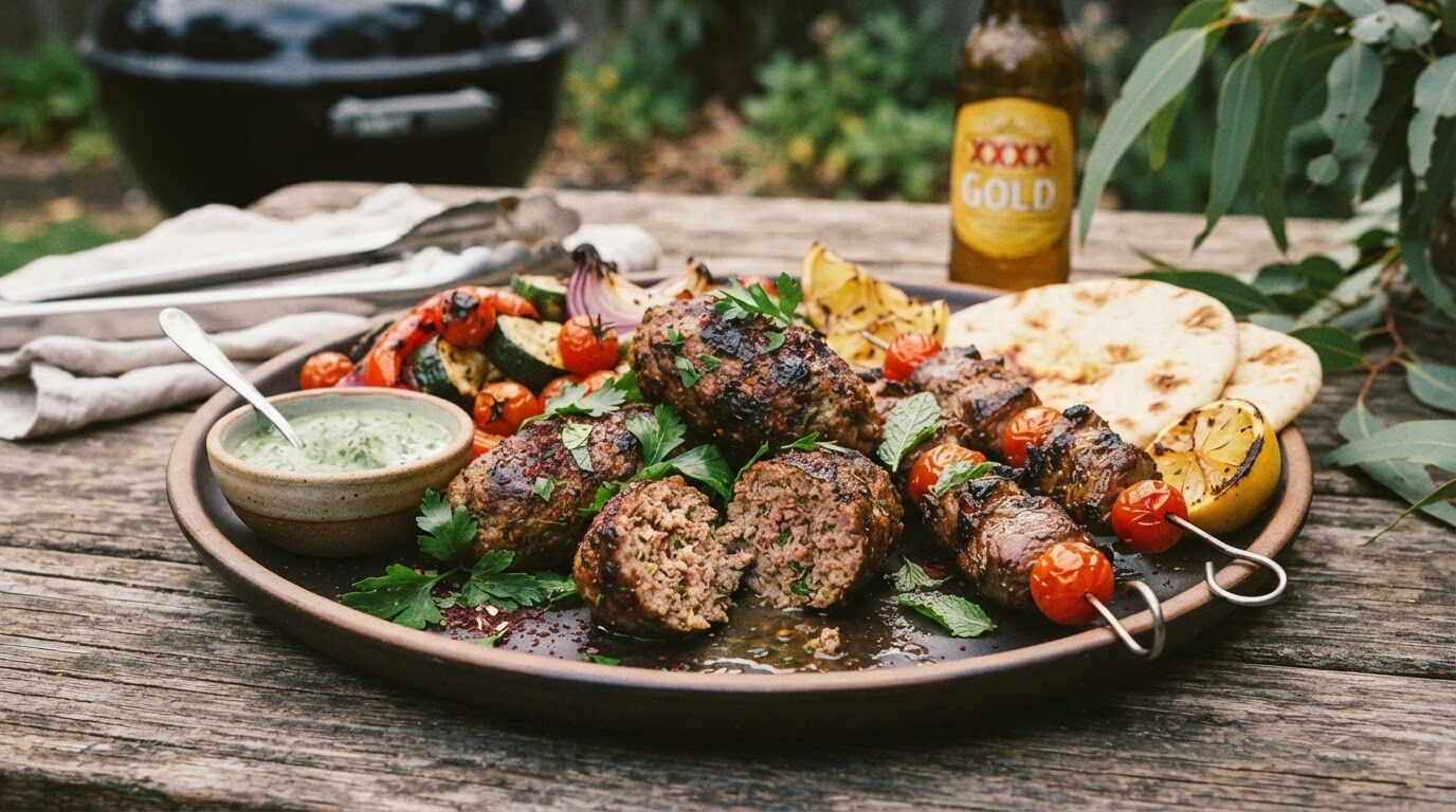 Aussie BBQ Spiced Lamb Koftas Recipe