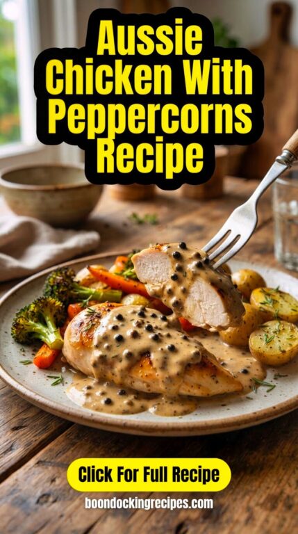 Aussie Chicken With Peppercorns Recipe