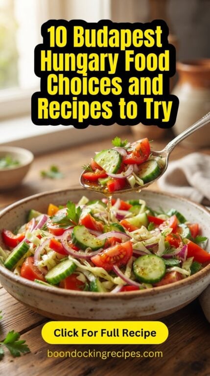 Budapest Hungary Food Choices and Recipes to Try