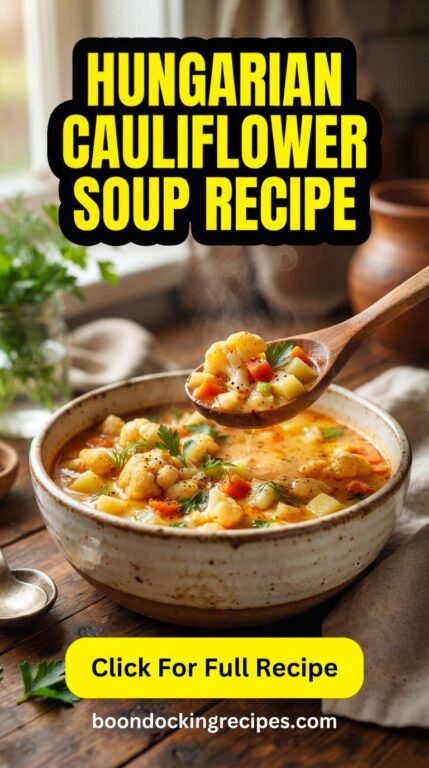 Hungarian Cauliflower Soup Recipe