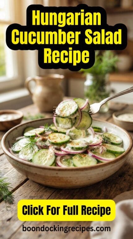 Hungarian Cucumber Salad Recipe