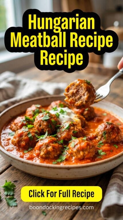 Hungarian Meatballs Recipe