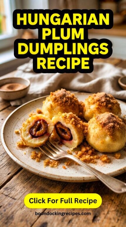 Hungarian Plum Dumplings Recipe