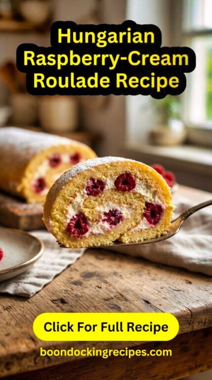 Hungarian Raspberry-Cream Roulade Recipe