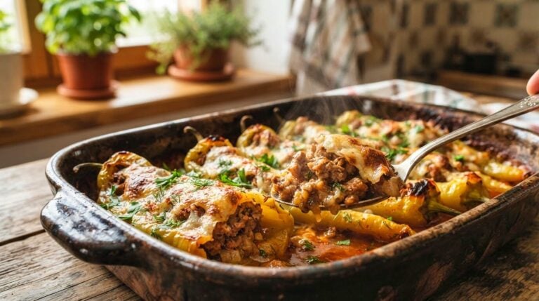 Hungarian Sausage Stuffed Banana Peppers Recipe