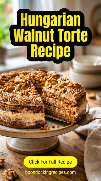 Hungarian Walnut Torte Recipe