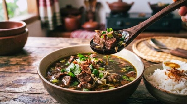 Indonesian Indonesian Black Beef Soup
