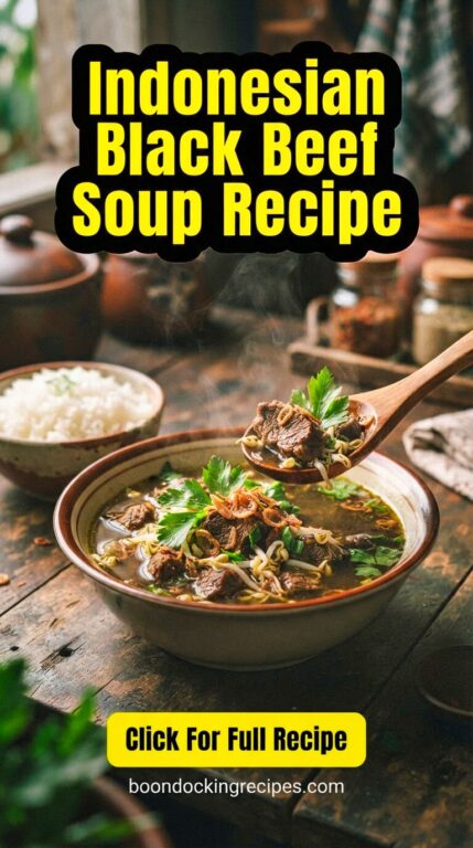 Indonesian Indonesian Black Beef Soup