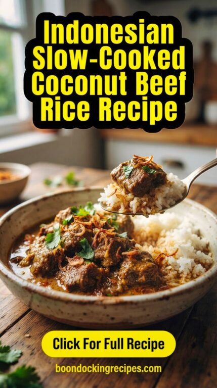 Indonesian Slow-Cooked Coconut Beef