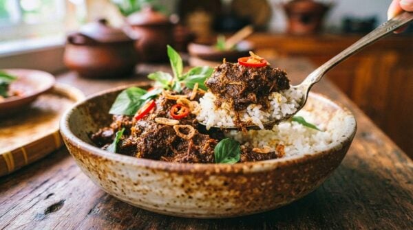 Indonesian Slow-Cooked Coconut Beef