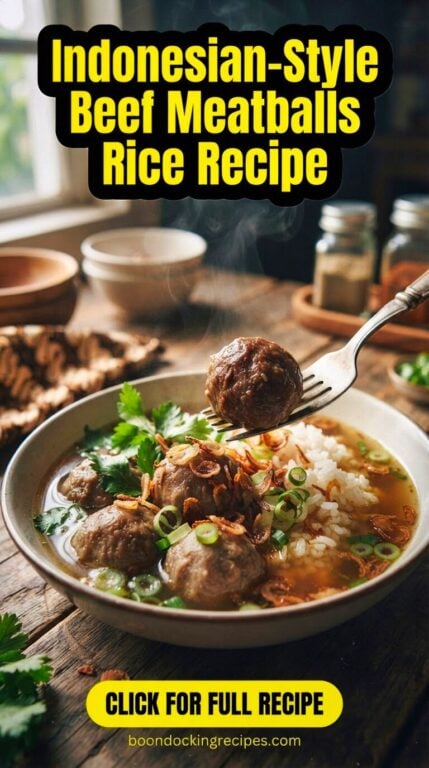 Indonesian-Style Beef Meatballs
